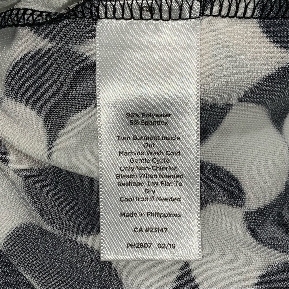 Talbots Women’s Black and Off White/Cream Dress Size P - Picture 7 of 7